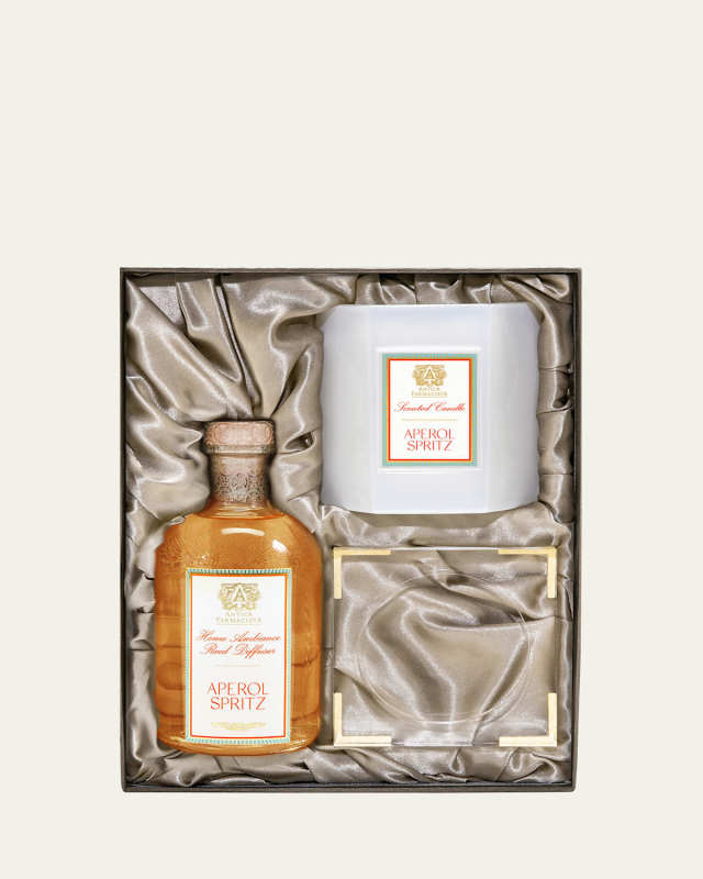 Home Ambiance Set Diffuser and Candle with Lucite Tray